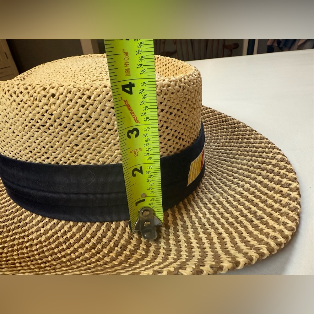 Vintage Nascar 100% paper straw hat, one size, ISC - Picture 12 of 12